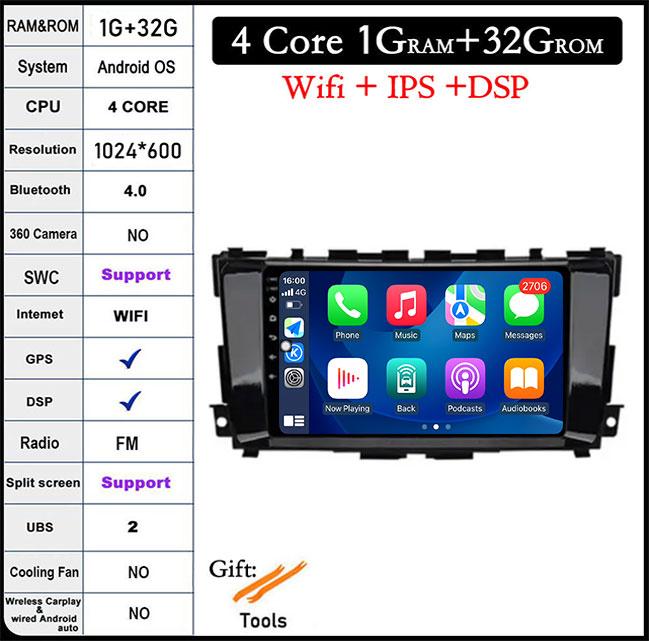 

Android 14 для Nissan Teana 3 Altima 5 L33 2013-2020 Автомобильный GPS-радио Мультимедиа Видеоплеер GPS-навигация