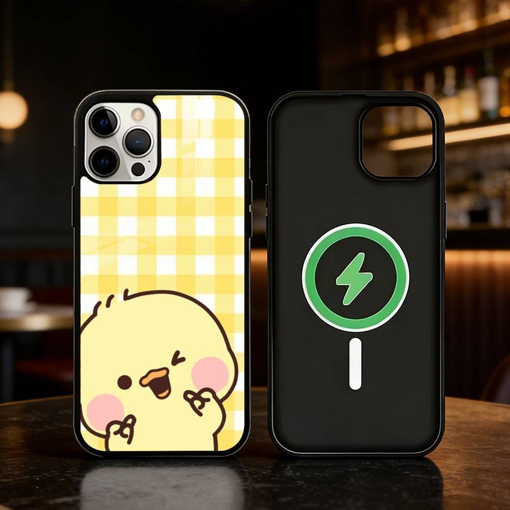 Yellow Duck Cute Phone Case For iPhone 17/16/15/14/13/12/Plus/Pro/Max for Magnetic Wireless Charging