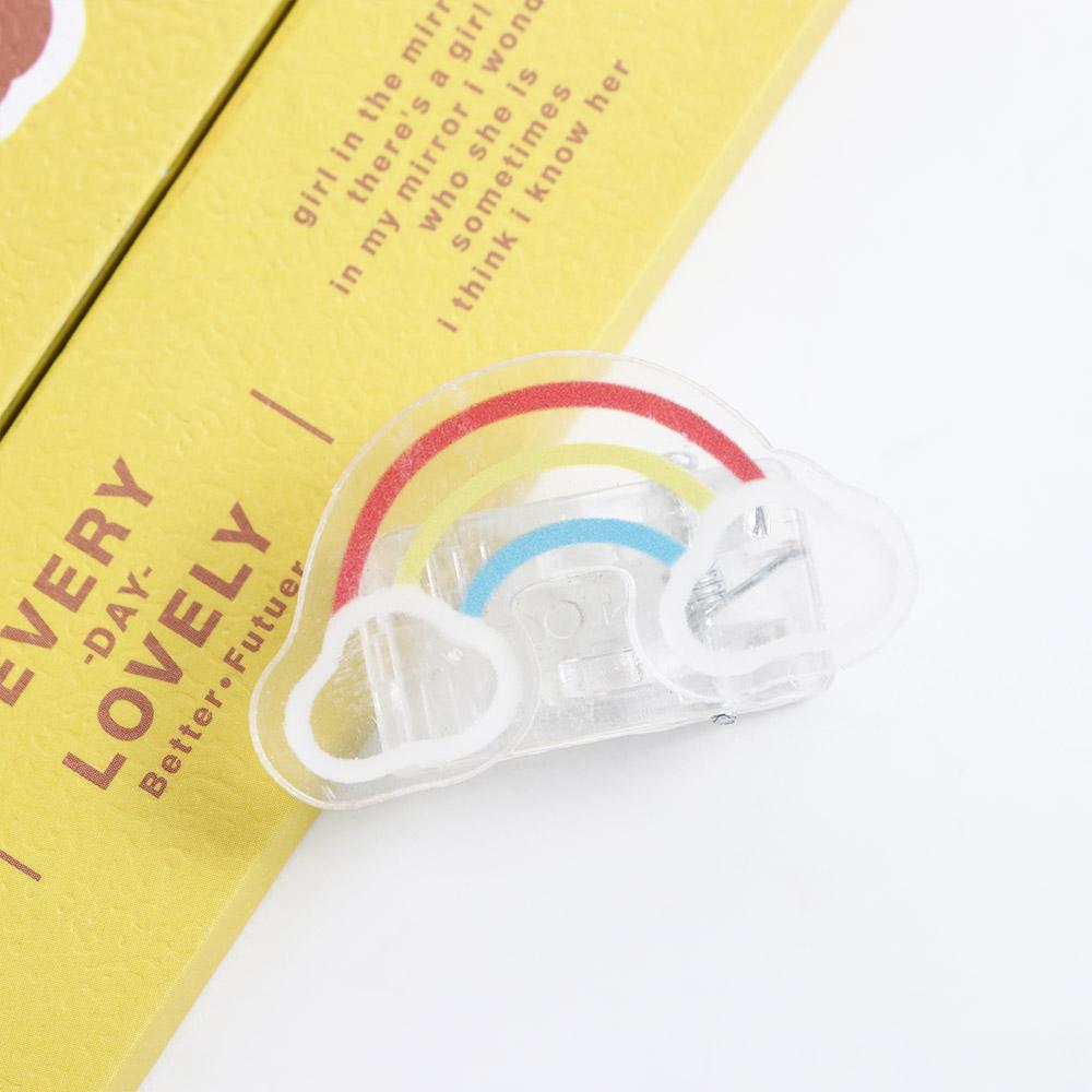 Clip Page Holder Cartoon Index Clamp Snacks Sealing Clip Transparent Clip Binder Clips Paper Clip