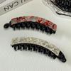 Trendy Leopard Print Acetate Banana Clip: Versatile, High-End Retro Hair Accessory for Women