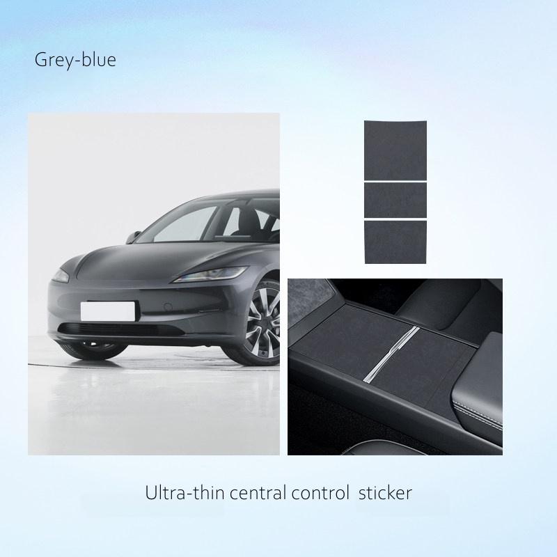 

For Tesla Model Y Juniper 2025/Model 3 Highland Ultra-Thin Central Control Panel Sticker Car Interior Decoration