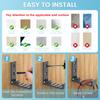8Pcs Foldable Wall Hook Invisible Robe Towel Clothing Hooks Aluminium Bathroom Hanger Kitchen Wall Mounted Hook