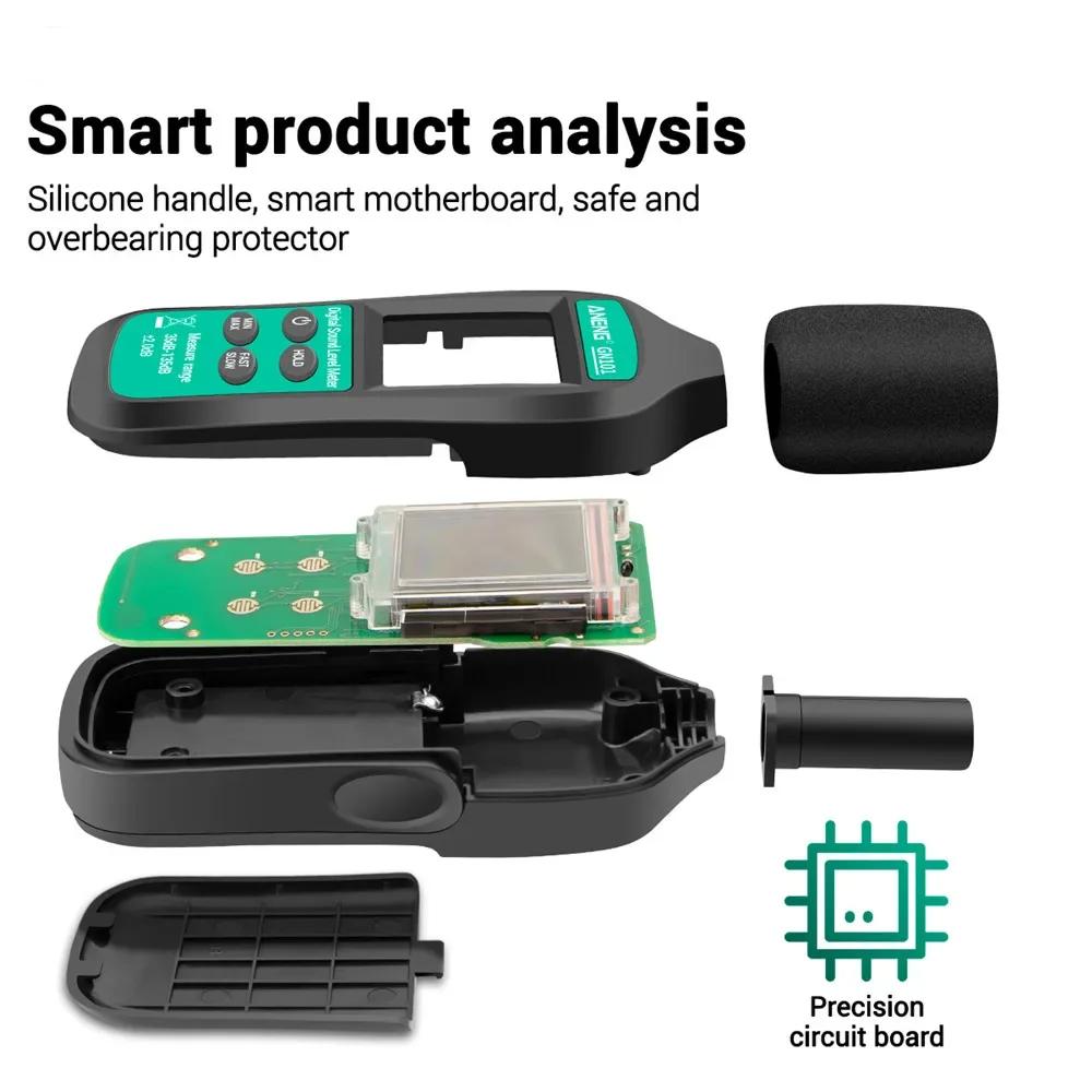 GN101 Digital Noise Meter Measurement 35-135 Db Intelligent Sound Level Meter Decibel Monitor Logger  Diagnostic-Tool