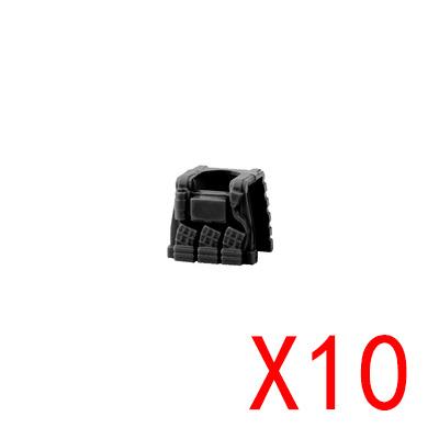 MOC City Building Blocks Weapons Accessories Special Forces Tactical Vest Armor Body Figure Helmet Equipment Pack Brick K062