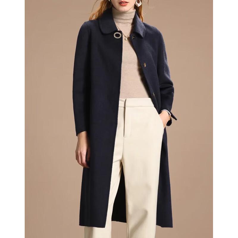 Women's Elegant Mid-Length Wool Coat