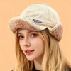 Velvet Duck Cap Unisex Winter Warm and Thickened Ear Protection Cap Outdoor Windproof Fleece Lined Multi-functional Cycling Hat