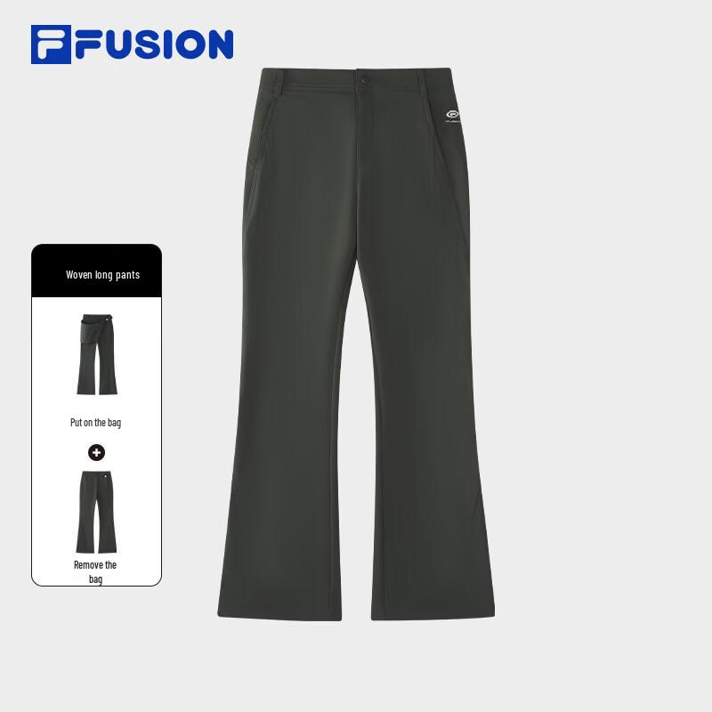 

FILA FUSION Women s Micro-Flared Woven Pants with Waist Bag S