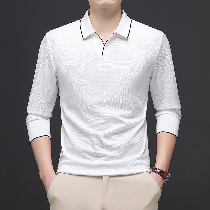 Autumn Long Sleevepolo Versatile Casual Men s T-Shirt M