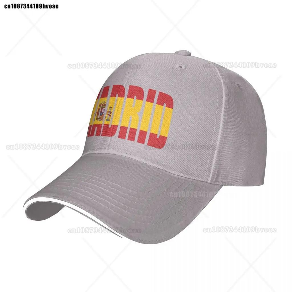 Madrid Baseball Cap The Capital of Spain Trendy Trucker Hat Summer Unisex Outdoor Fashion Printed Snapback Cap