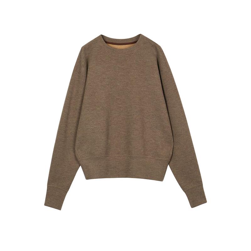 LESS 2024 Winter Loose Crewneck Pullover Sweatshirt