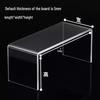 Acrylic U-Shaped Display Stand for Cosmetics, Jewelry, and Shoes - Transparent Display Rack with Compartments