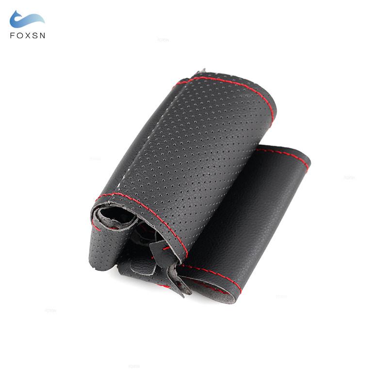 

For Kia Sportage 3 2011 2012 2013 2014 2015 2016 2017 Ceed 2010 Perforated Leather Car-styling Interior Steering Wheel Cover red line