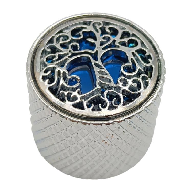 Tree Pattern Potentiometer Control Knob 6mm Shaft Hole Amplifier Knob Metal Electric Guitar Knobs Easy to Install