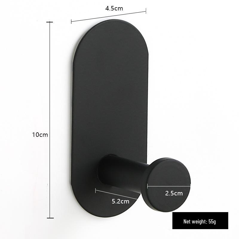 

Набор для ванной из нержавеющей стали без сверления: Черный держатель для полотенец, кольцо, крючки и держатель для бумажных полотенец