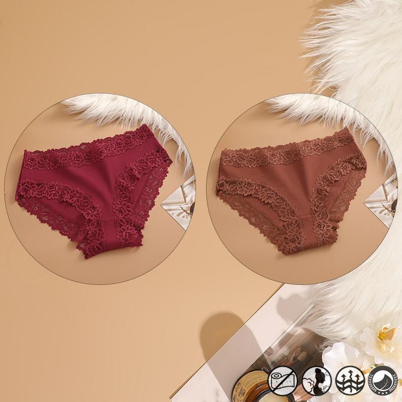 2 Teile/satz Baumwolle Unterwäsche Für Frauen Sexy Spitze Gerippt Floral Thongs Weibliche Atmungsaktive Feste T-back Bikini S-XL Sexy spitze Höschen