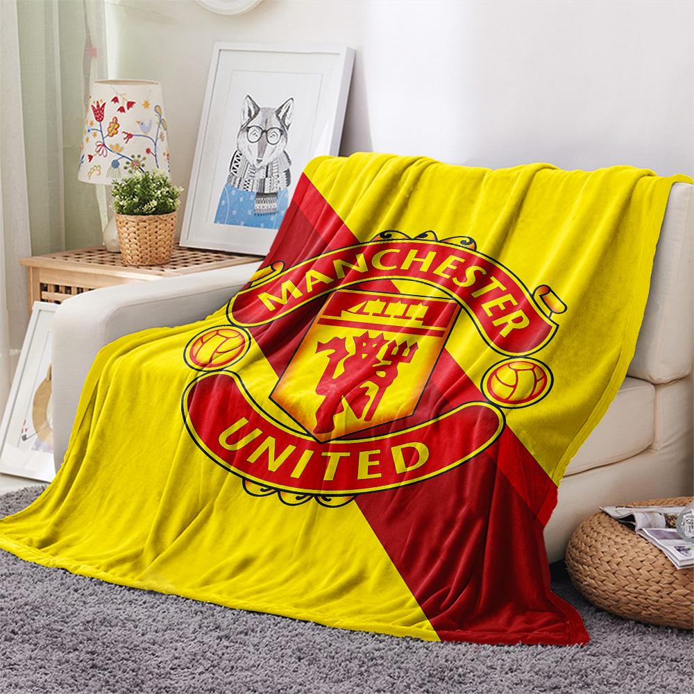 Man United Flannel Blanket, High quality Comfortable for All Seasons, Home Decor, Warmth and Comfort