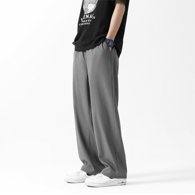 Men's Loose Fit Drapey Straight Leg Pants For Summer And Everyday Wear
