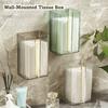 Light Luxury Napkin Holder Wall-Mounted Facial Paper Organiser Tissue Box  for Kitchen Bathroom