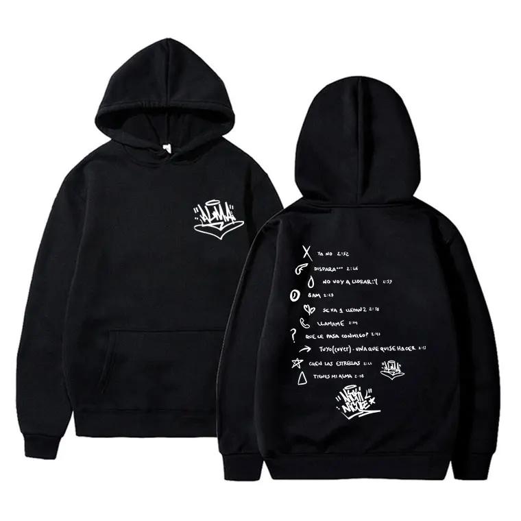 Pánská módní mikina s kapucí a potiskem ALMA World tour rapperky Nicki Nicole, pánská mikina