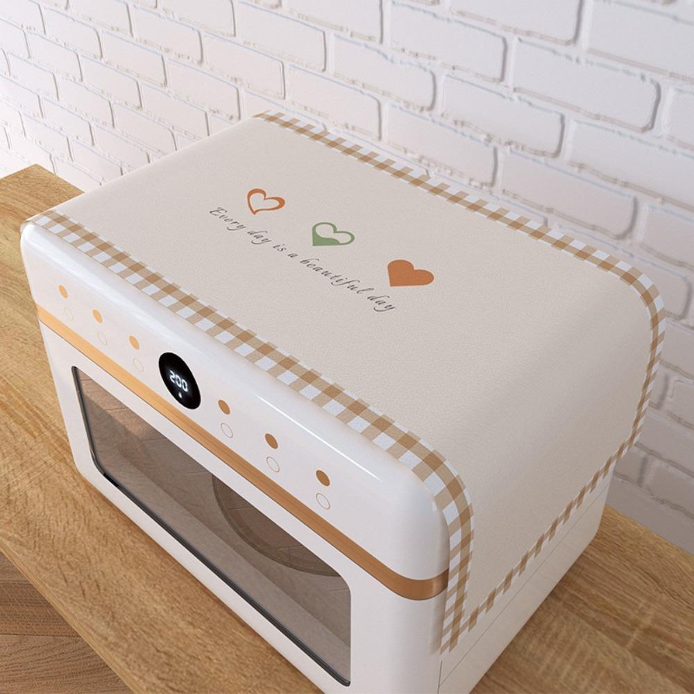 

PU Household Microwave Cover Oil Proof Microwave Cover Cloth Nordic Microwave Oven Dust Cloth Home D