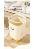 Cute Cartoon Trash Can with Paper Holder - Large Capacity for Home, Dorm, or Bedroom Use