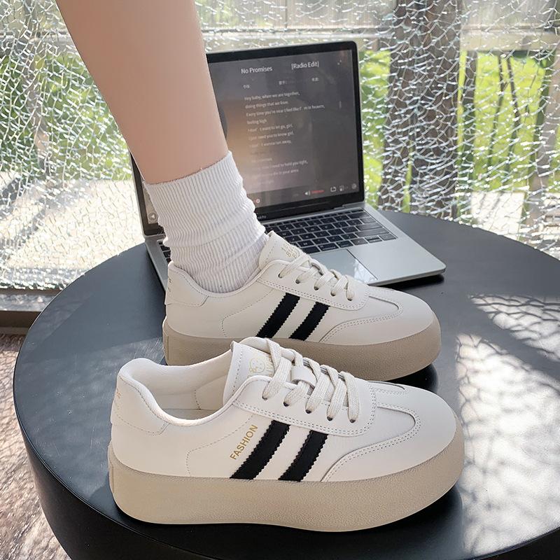 Popular German Training Shoes Breathable Thick-soled Little White Women's Shoes 2025 Spring New Versatile Women's Casual Sports Board Shoes