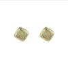 2024 Autumn Women's Tassel Striped Metal Earrings - Niche European & American Design