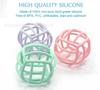 Oball Silicone Korean Baby Silicone Teething Baby Shower Easy To Clean Ball, Style, Children's Supplies, Toy, Ball, Pacifier, Gift, Washable, (Dusty