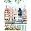 World Travel City Poster Landscape Greece Italy Florence Paris France Canvas Print Painting Wall Art Living Room Home Decorative