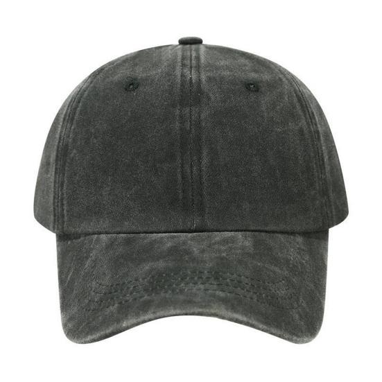 

Baseball Hat Soft Top Adjustable Buckle Washed Distressed Sun Hat Retro Street Style Men Women Baseball Cap