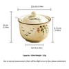 Elegant Ceramic Sugar Storage Jar with Salt Glaze Finish for Kitchen Organization Airtights Seal Prevents Moisture