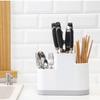 Multifunction Cutlery Drainer and Organizer Knife Holder Utensils Holder Caddy for Countertop Chopsticks Spoon Kitchen Organizer