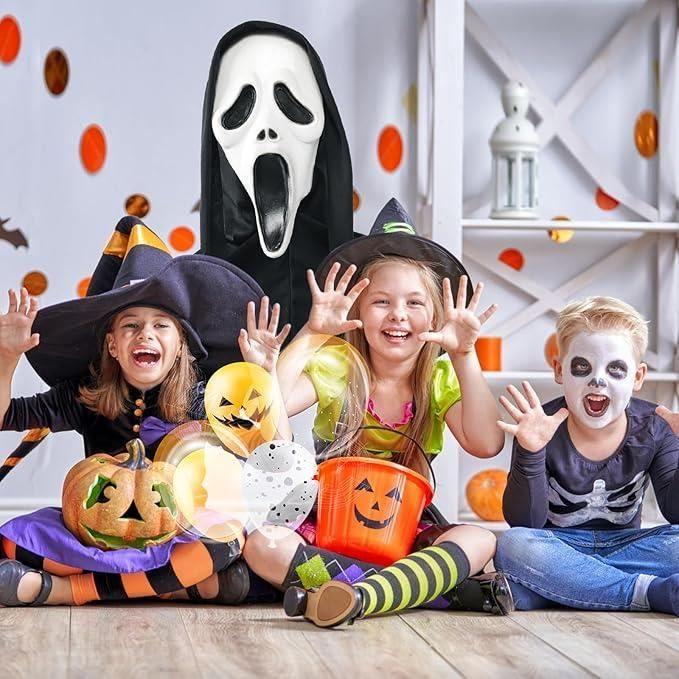 Horror Movie Mask Ghostface - Party Mask - Scary Accessories - Halloween Mask