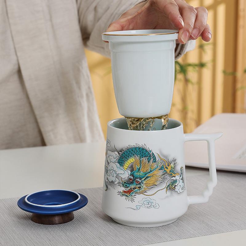 Premium Ceramic Mug with Custom Logo - Gift for Annual Company Event or Cultural Souvenir