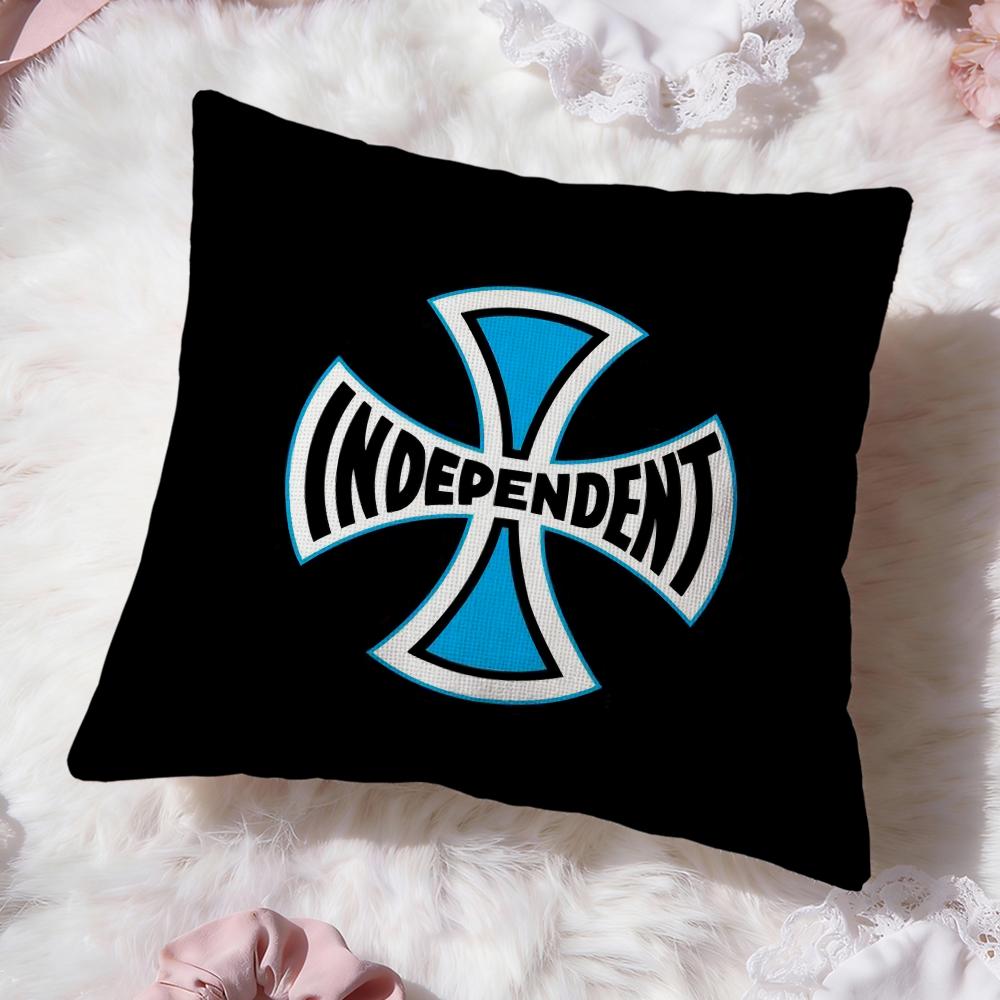 Fashion I-IIndependent Skateboards Cushion Cover Soft Washable Pillow Case Multi-Scene for Couch Bed Travel Office Use