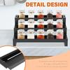 3 Tier Expandable Kitchen Storage Rack Carbon Steel Spice Bottle Rack With Fence Telescopic Seasoning Jar Organizer for Home