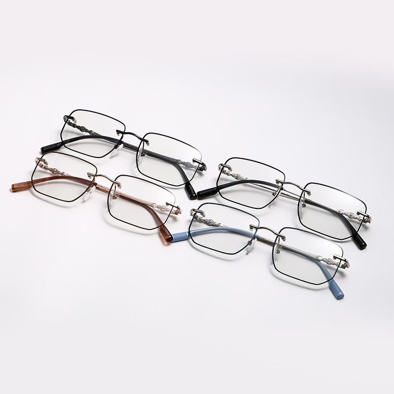 Retro Photochromic Myopia Glasses Neutral New Fashion HD Blue Light Blocking Glasses Discoloration Lens Eyeglasses 0 TO -4.0