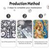 DIY 3D Pearl Diamond Painting Art Set Mother And Family Floral Home Decor Art Set Wall Art