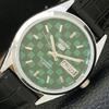 REFURBISHED JAPAN MADE SEIKO 5 AUTOMATIC MENS WATCH GREEN DIAL CUSTOM A440076-2 QV90-a440076