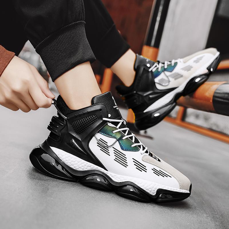 мода осень новые мужские модные баскетбольные кроссовки оригинальные мужские кроссовки — фото 7