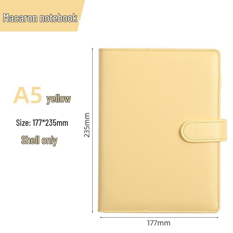 Macaron PU Loose-Leaf Notebook for Creative Budget and Financial Planning