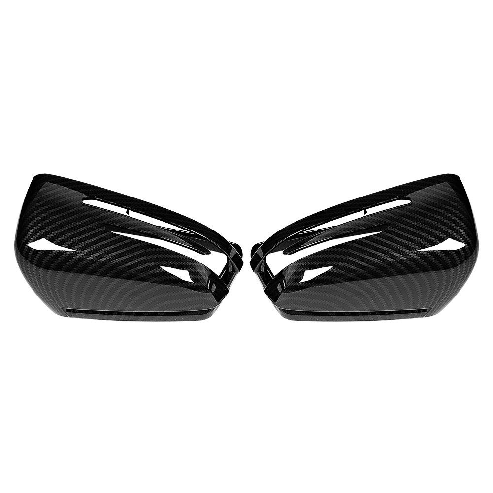 Gorgeri Rearview Mirror Carbon Fiber Texture Rearview Mirror Cover Caps for W176 Caps, 2-Piece Mercedes-Benz A-Class 2012-2017
