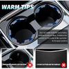 6PCS Upgraded Silicone Car Cup Holder ert with Arc Leaf Design,Soft Cupholder ert for Car to Reduce Cup Sliding & Shaking,Large Adhesive Backing Cups