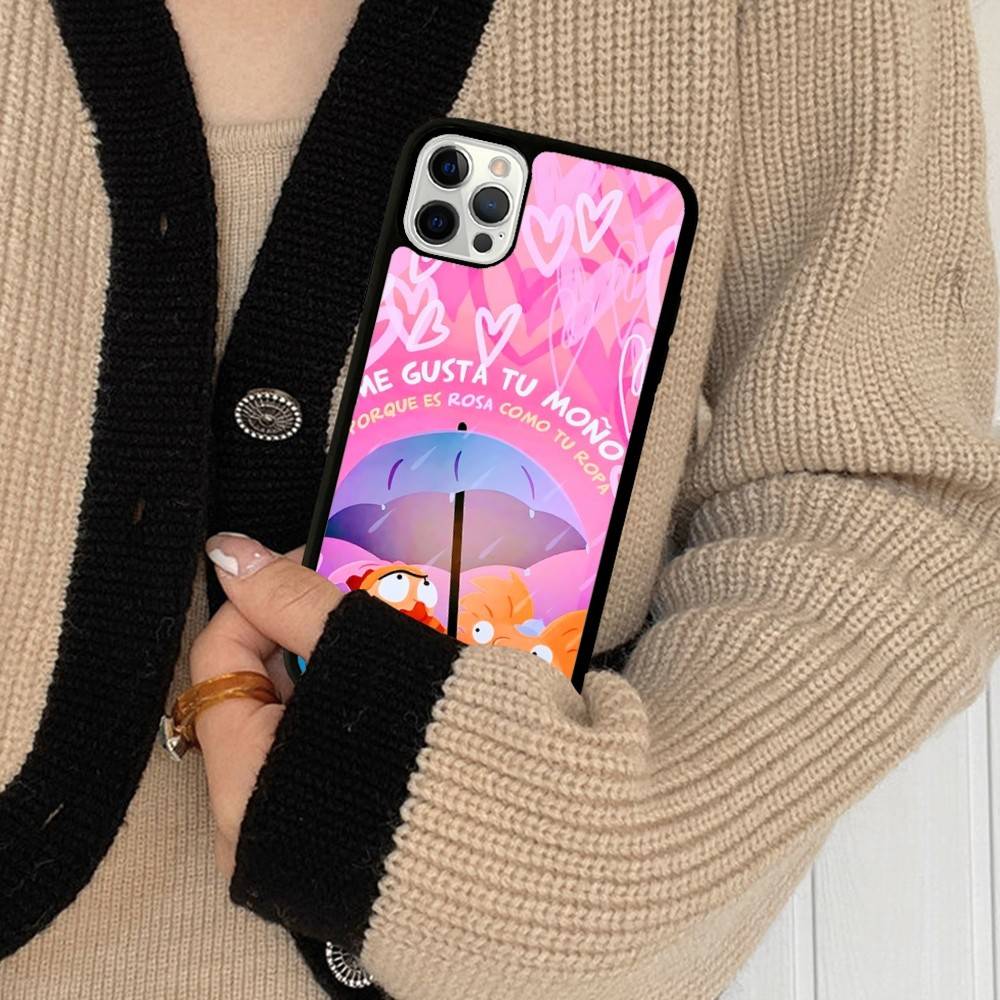 Hey A_Arnolds Cartoon PC+TPU Phone Case For IPhone 17 16 15 14 13 12 11 Pro Max Plus Kawaii Cartoon Cover