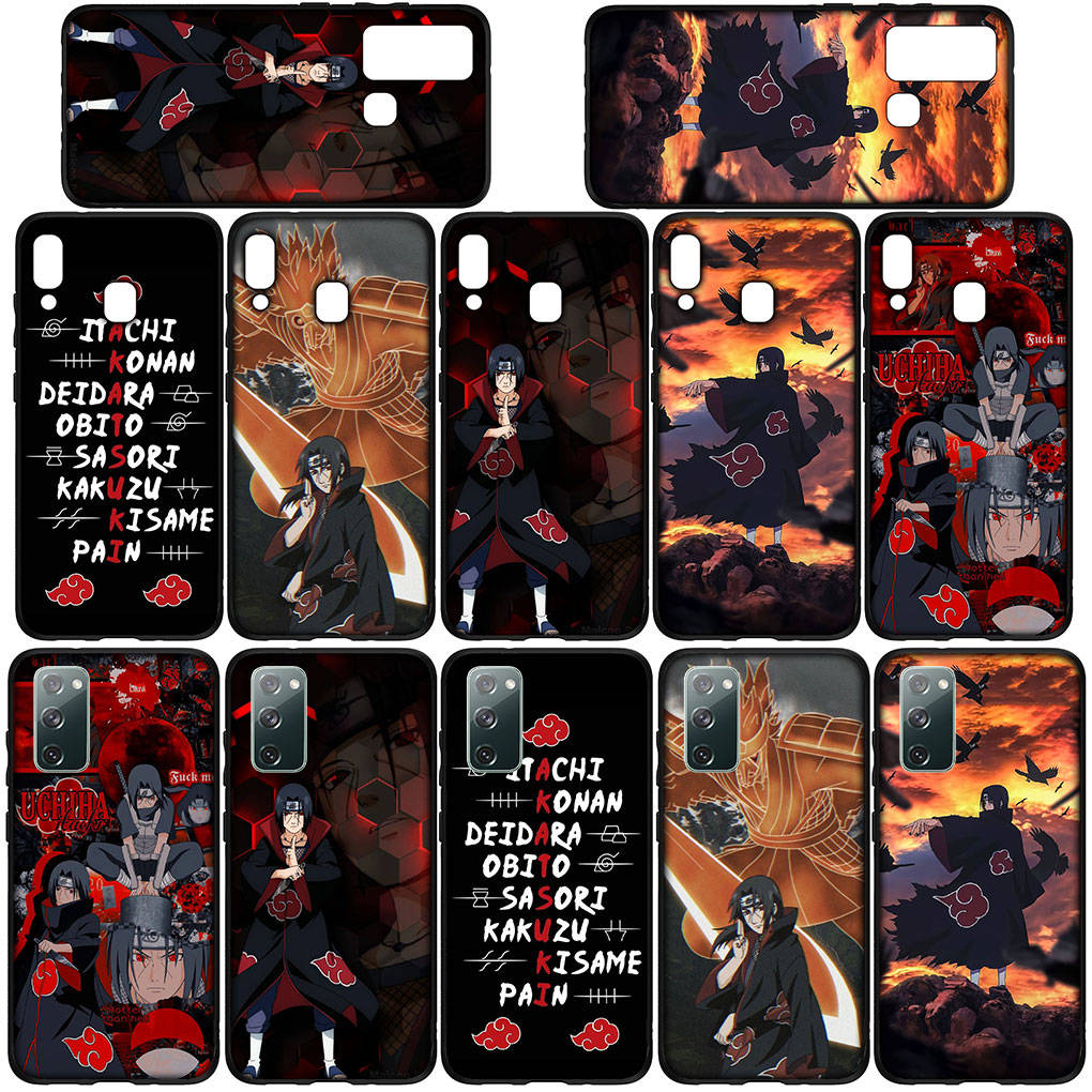 Case for Samsung Galaxy S25 S24 S23 iPhone 16 15 Xiaomi Redmi Note 14 13 12 16E X 11 Pro Max XR OPPO Moto Huawei Akatsuki Poster Itachi Naruto Sasuke