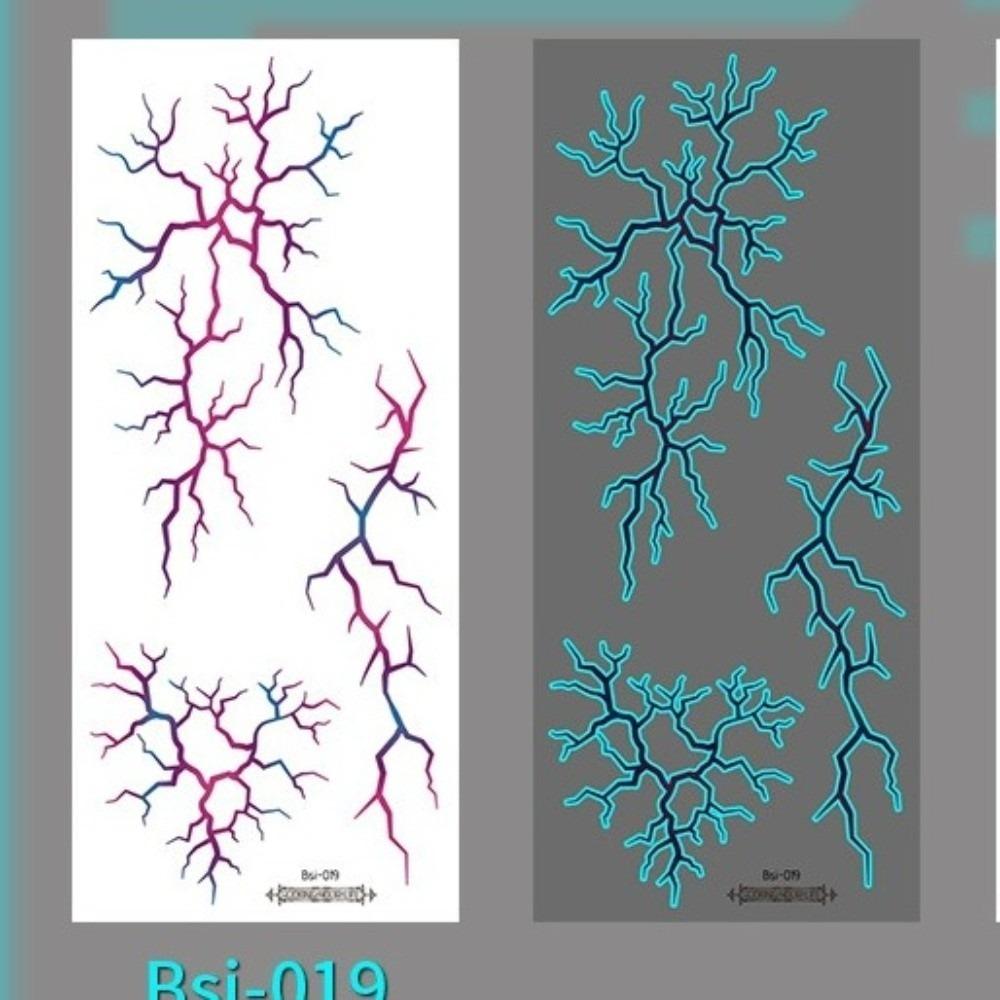 Crack Mark Temporary Tattoo Stickers Waterproof Body Art Stickers Halloween Tattoo Stickers Makeup