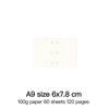 High Quality Ring Binder Notebook A5 Personal A6 A7 A8 Size Insert Refills Loose Leaf Spiral Diary Planner Inner Core 100g Paper
