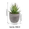 Indoor Retro Succulent Bonsai Fake Flower Ornament for Home and Living Room Décor