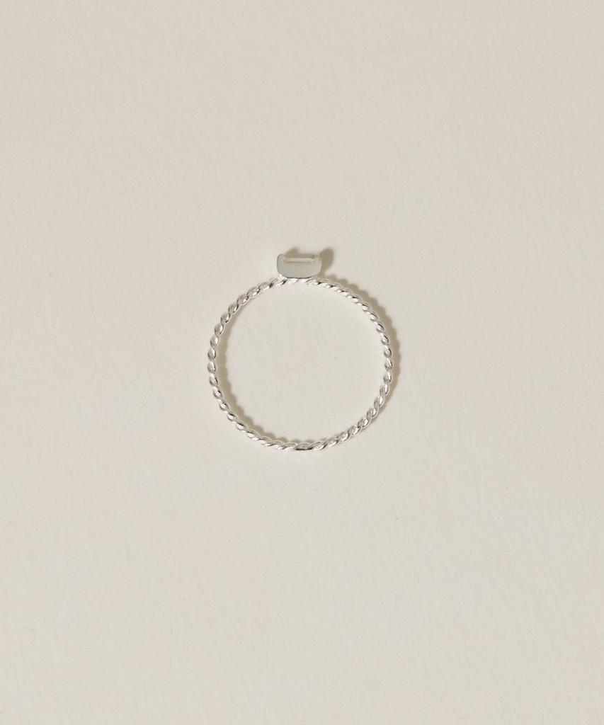 Novice Tokyo Clear Stone Motif Rope Ring [Silver 925] / One Color