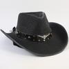 Bestselling Western cowboy hats for men and women, fashionable sunshade straw hats, outdoor Western cowboy hats